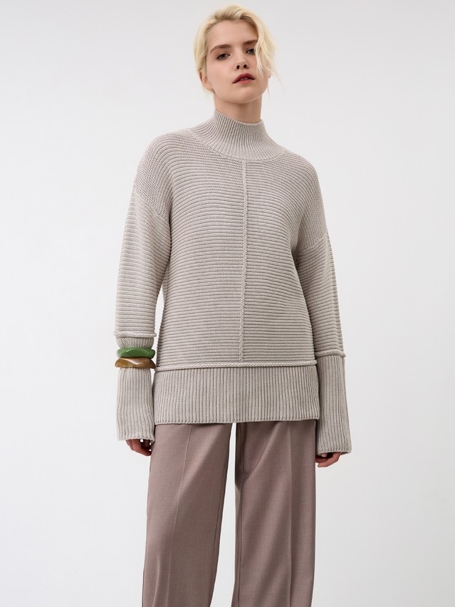 Джемпер женский CE LDK24135 24С-135СП, р.170-84, grey-beige - 2