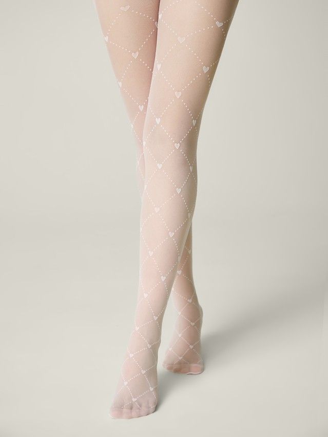Колготки детские полиамидные CE ALICE, р.146-152, bianco - 1