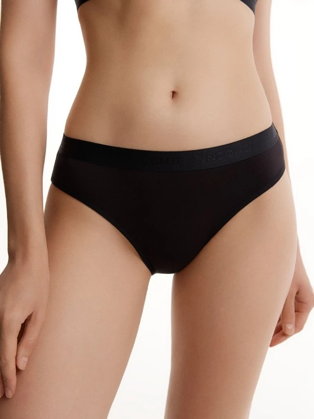 Трусы жен. C DOUBLE LINES LB 3550, р.90, black - 1
