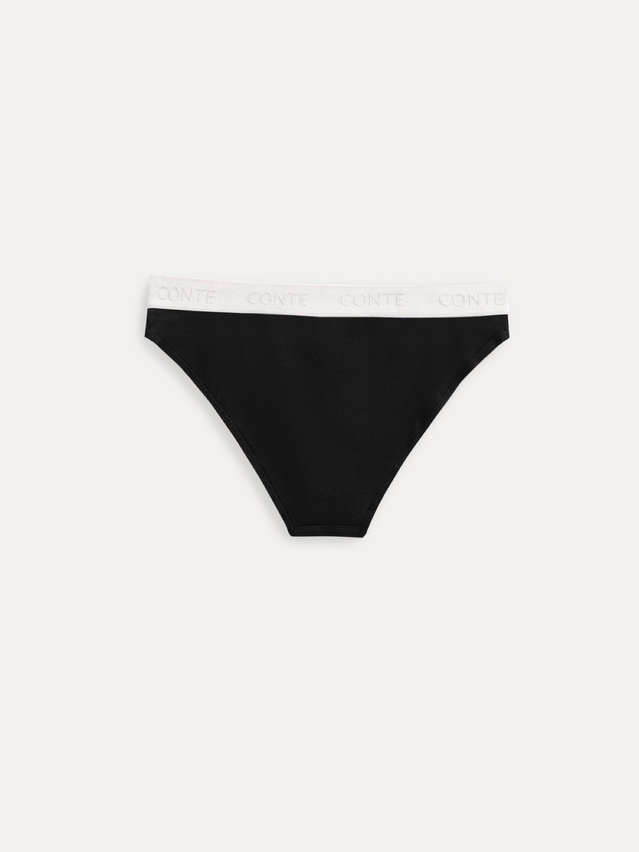 Трусы жен. CE PRINT DOTS LB 2545, р.90, black-light almond - 4