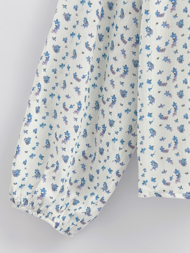 Блузка жен. C LBL 3477, р.170-84-90, white-flowers - 7