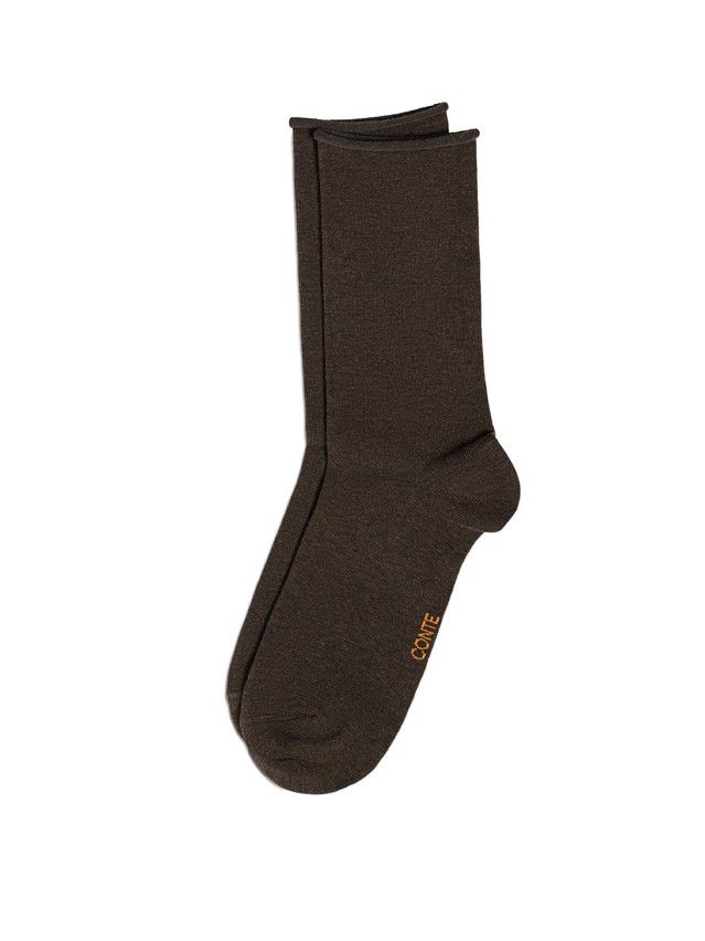 Носки женские хлопковые CE COMFORT (без резинки) 19С-101СП, р.23-25, 000 темно-коричневый - 2