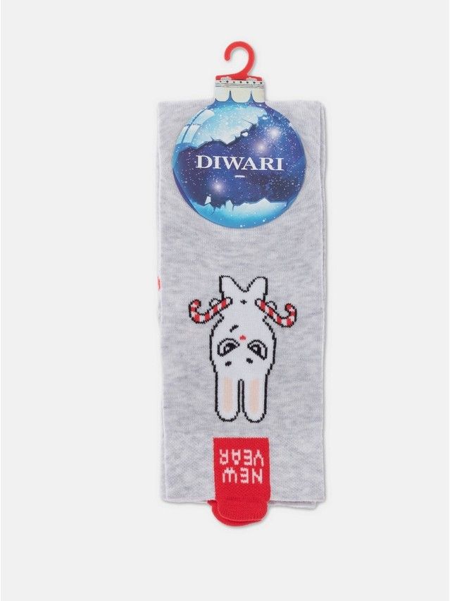 Носки мужские DW NEW YEAR 21С-71СП, р.42-45, 907 светло-серый - 3