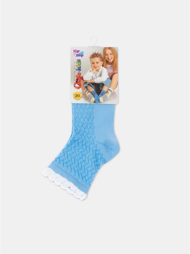 Носки хлопковые детские TIP-TOP (пикот) 7С-28СП, p. 20, голубой, рис. 145 - 3