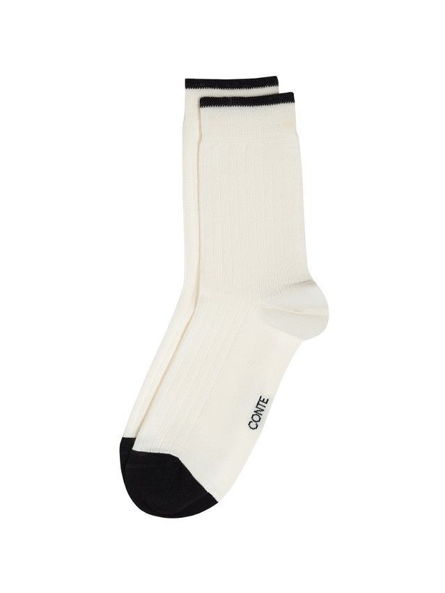 Носки женские хлопковые CE CLASSIC 25С-32СП, р.23-25, 785 молочный-черный - 3