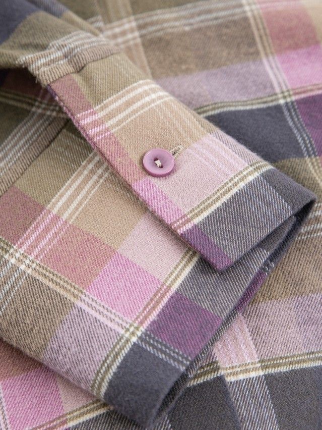 Рубашка жен. C LRU 3659, р.170-84-90, pink-check - 7