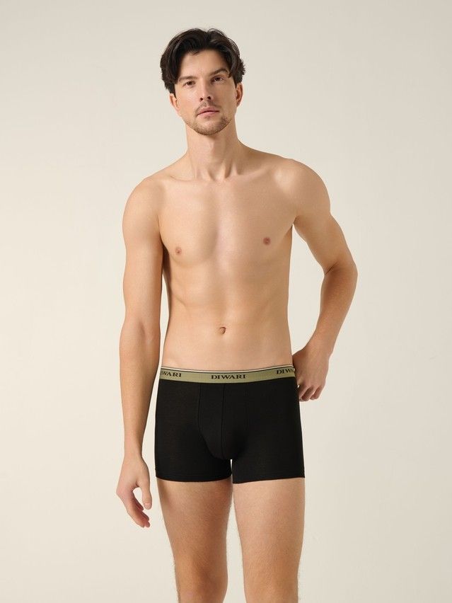Трусы мужские DW PREMIUM MSH 1568 (бандероль),р.78,82, black-khaki strip - 1