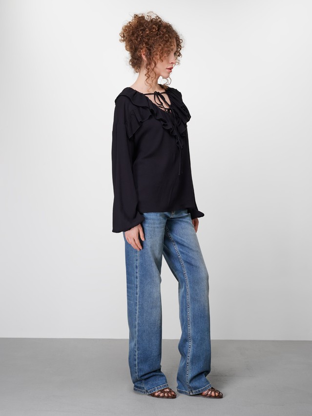 Блузка жен. C LBL 3477, р.170-84-90, black - 5