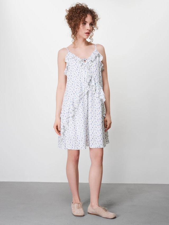 Сарафан жен. C LSF 3474, р.170-84-90, white-flowers - 1