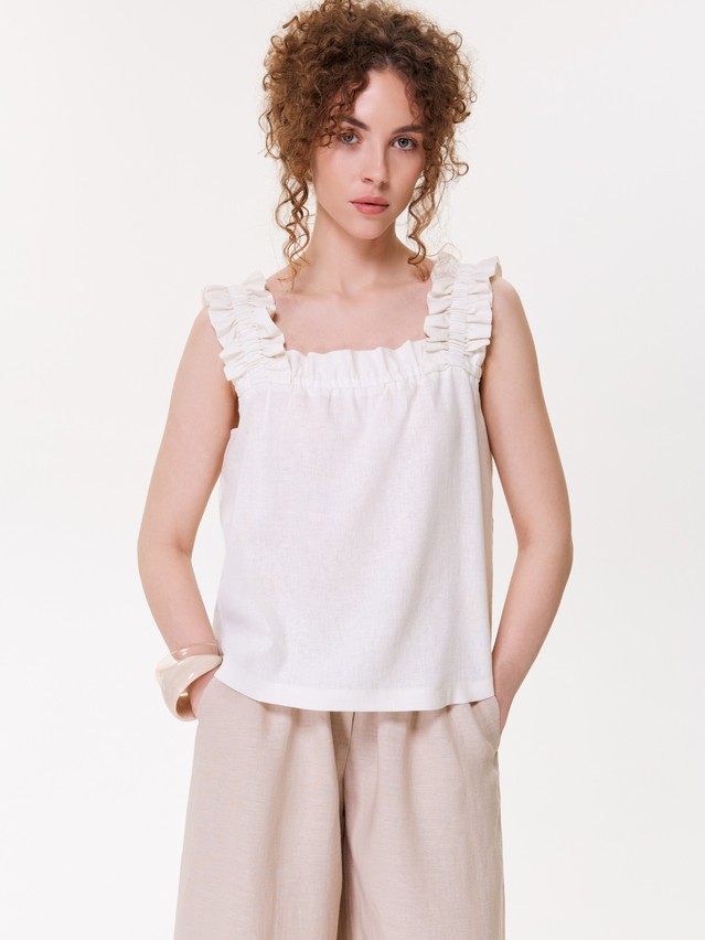 Блузка жен. C LBL 3484, р.170-84-90, ecru - 3