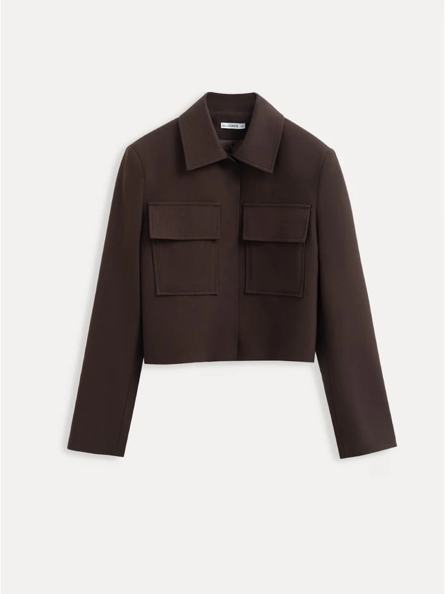 Жакет жен. C LJ 3867, р.170-84-90, dark brown - 1