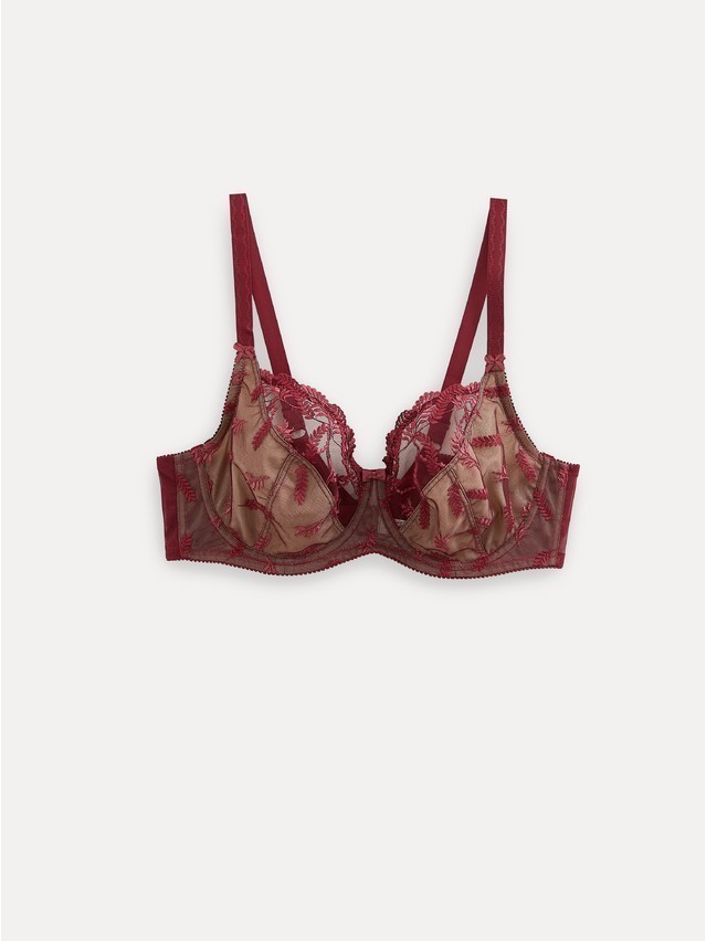 Бюстгальтер CE RENDEZVOUS RB6013, р.80C, бордо с телесным - 1