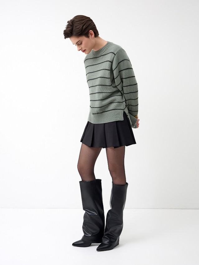Джемпер женский CE LDK24114 24С-114СП, р.170-84, khaki-black - 1