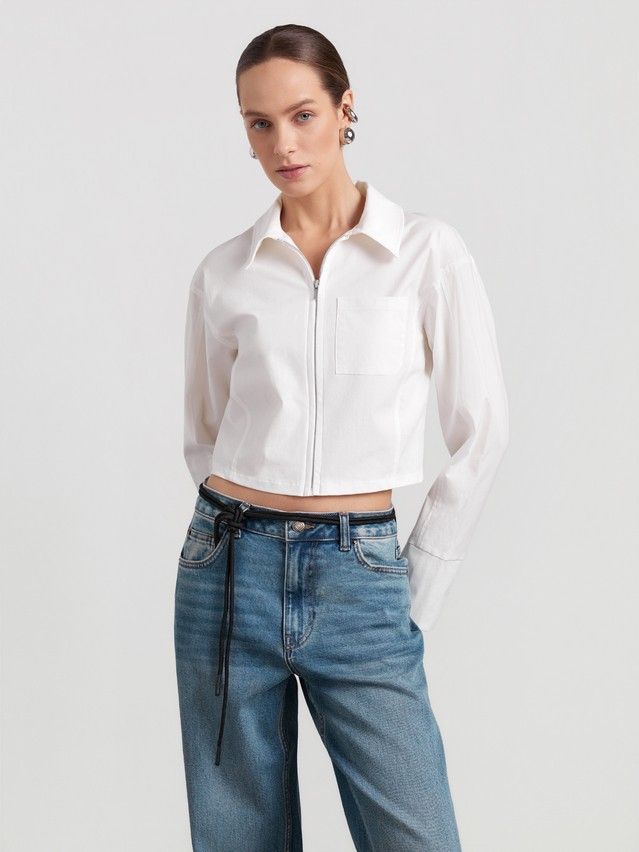 Рубашка женская C LRU 3524, р.170-84-90, ecru - 4