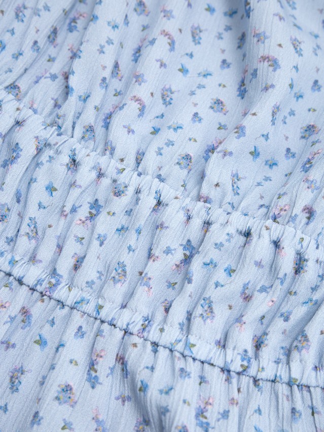 Блузка жен. C LBL 3472, р.170-84-90, blue-flowers - 6