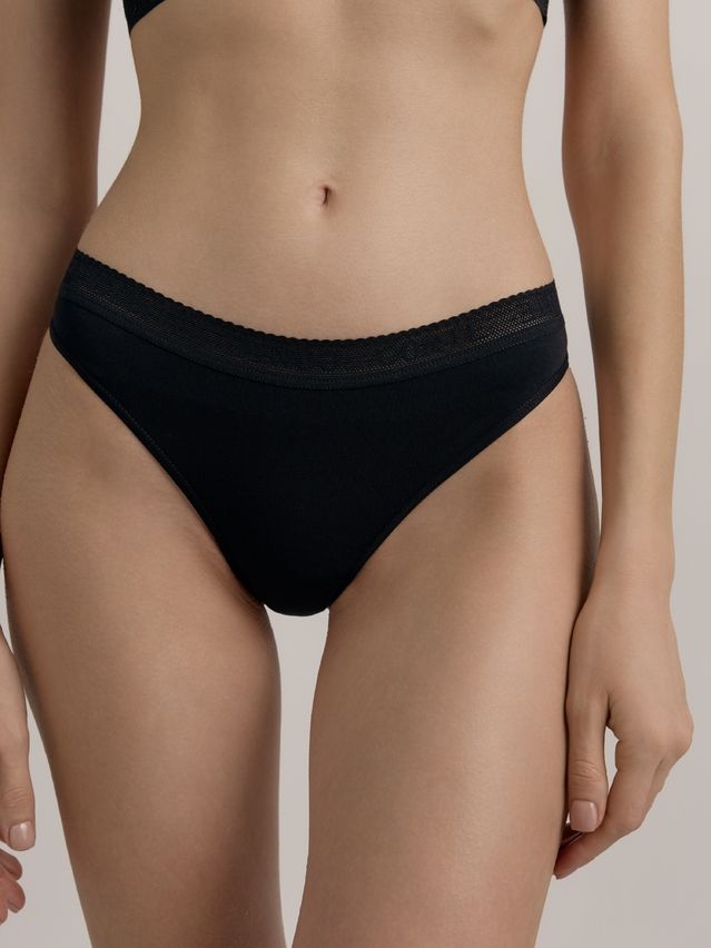 Трусы женские CE PRINT DOTS LB 2545, р.90, black - 8