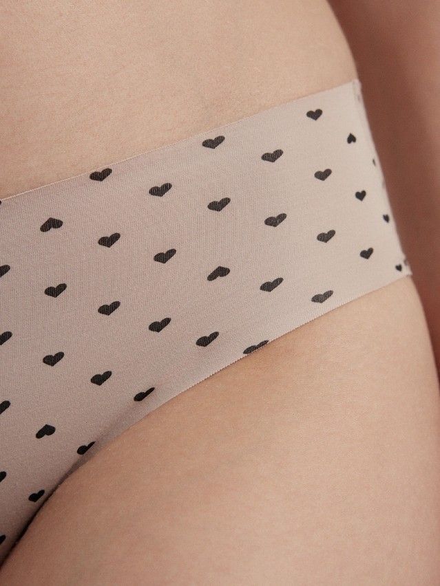 Трусы женские CE INVISIBLE LB 973 (пакет),р.90, cappuccino-hearts - 2