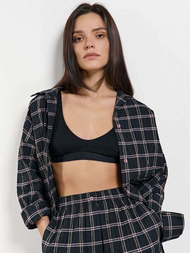 Рубашка женская C LRU 3321, р.170-84-90, black - 6