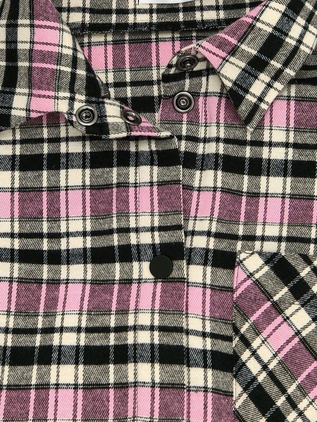 Рубашка женская C LRU 3504, р.170-84-90, black-pink check - 9