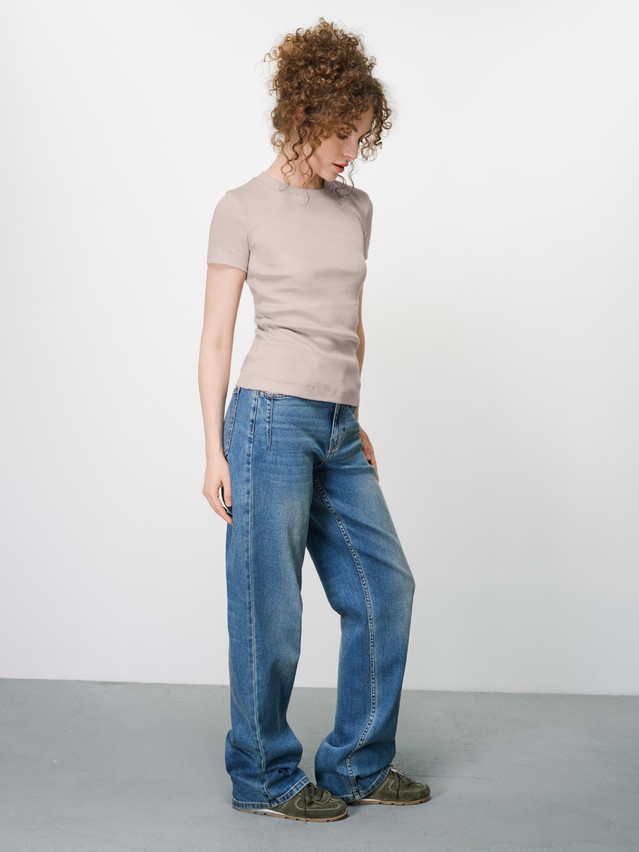 Футболка жен. CE BASIC COLLECTION LFB 5023 (пакет),р.170-84, beige - 3