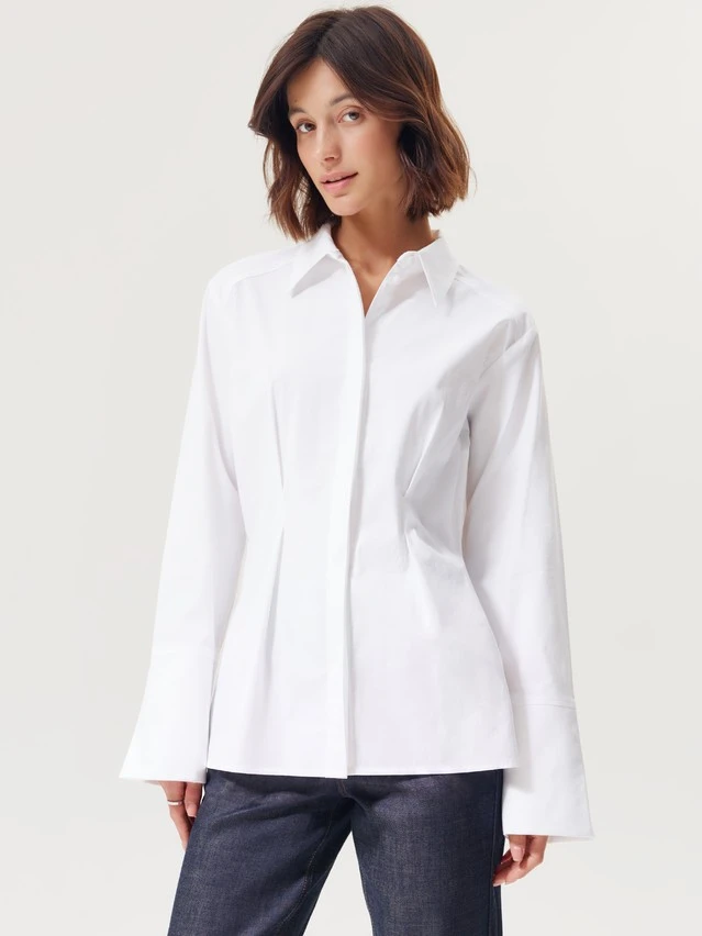 Рубашка жен. C LRU 3774, р.170-84-90, white - 4