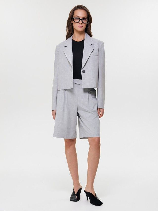 Жакет женский C LJ 3393, р.170-84-90, grey melange - 1