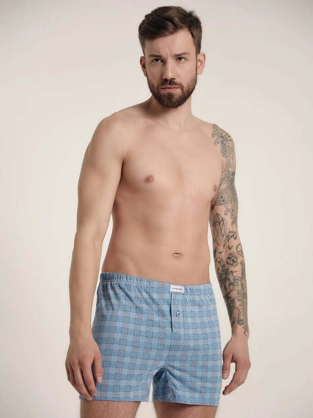 Трусы мужские BASIC MBX 008 (в коробке),р.78,82, grey-blue - 1