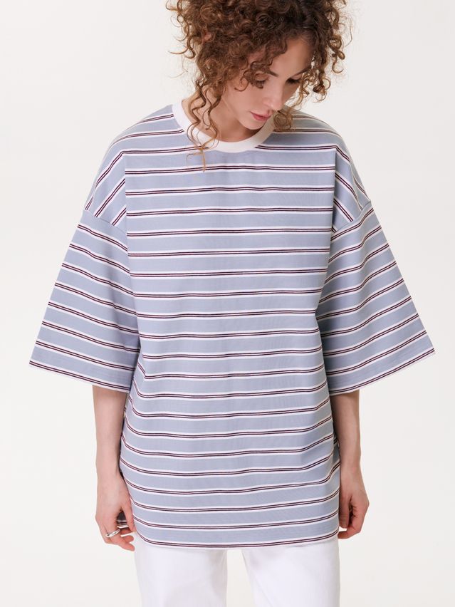 Джемпер жен. C LD 3592, р.170-84, grey-wine-ecru - 3