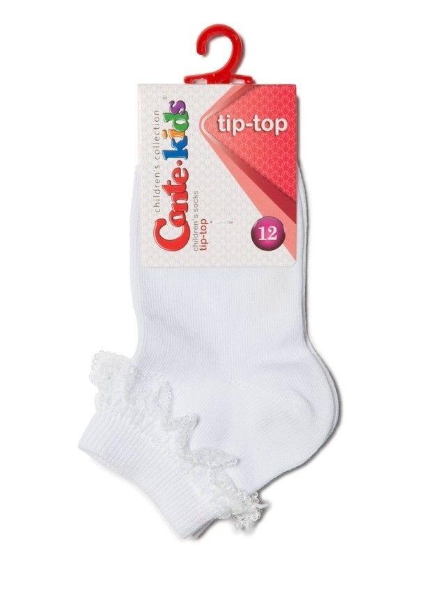 Носки детские TIP-TOP (с кружевной лентой) 7С-11СП, 7С-27СП, р.10, 000 белый - 5