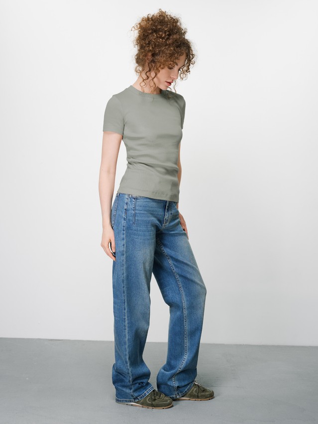 Футболка жен. CE BASIC COLLECTION LFB 5023 (пакет),р.170-84, khaki - 3