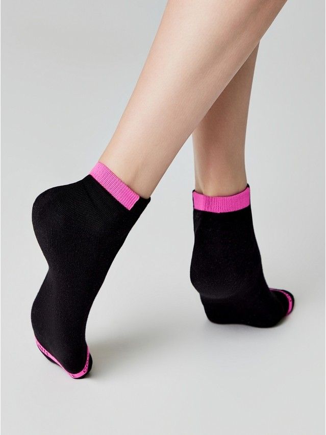 Носки женские хлопковые CE ACTIVE (короткие, махр. стопа) 16С-92СП, р.23, 573 черный - 3