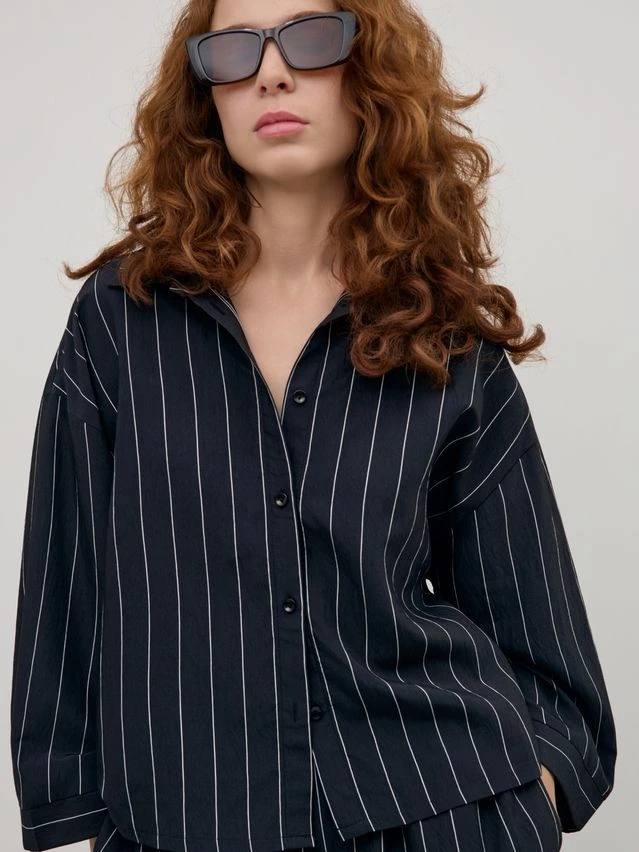 Рубашка жен. C LRU 3440, р.170-84-90, black - 4