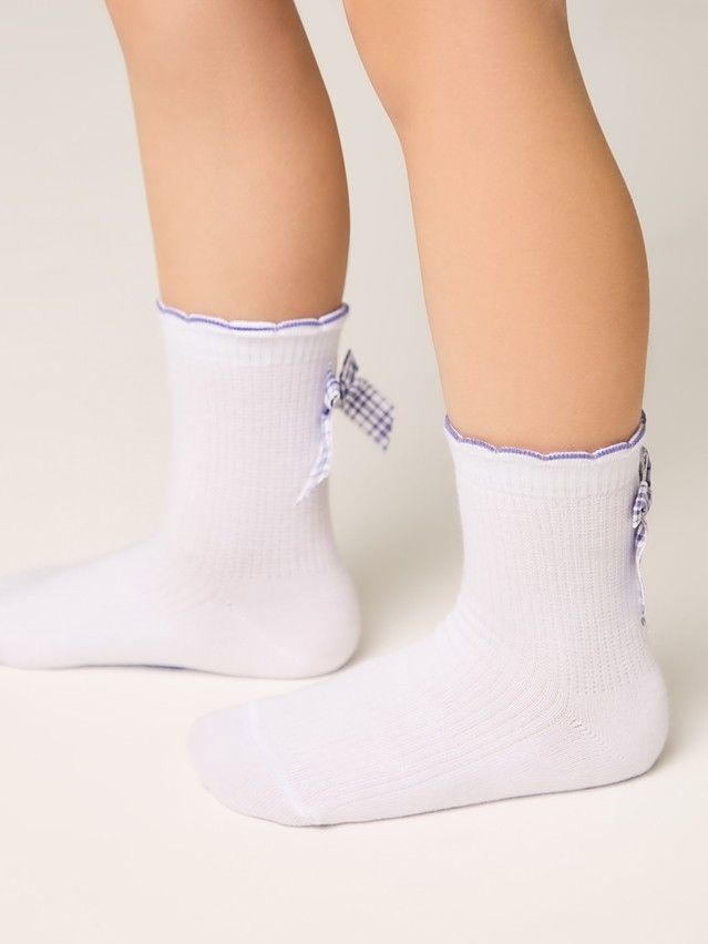Носки детские CK TIP-TOP (декор, бантики) 24С-179СП, р.16, 065 белый-сиреневый - 2