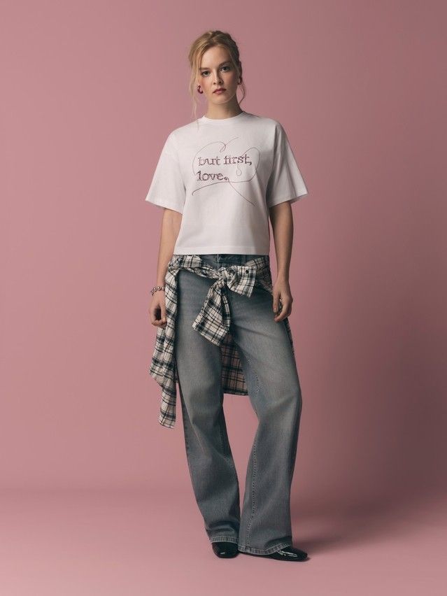 Джемпер женский CE LD 3032, р.170-92, white-love - 5