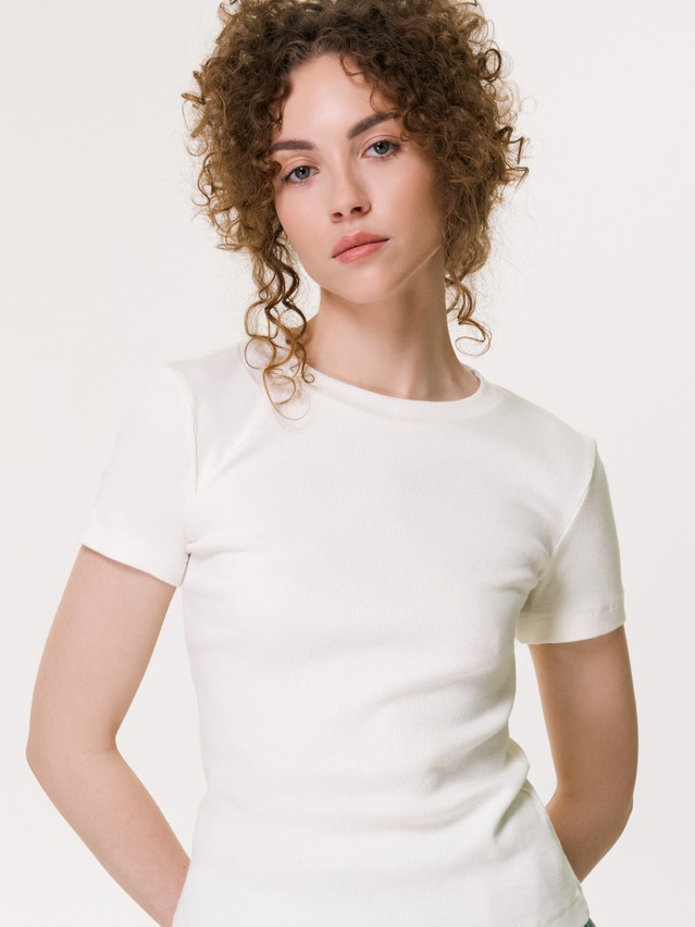 Футболка жен. CE BASIC COLLECTION LFB 5023 (пакет),р.170-84, ecru - 4