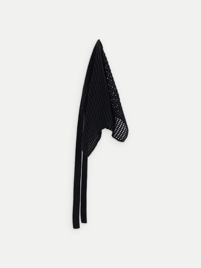 Платок жен. C LDK25195 25С-195СП, р.34*60, black - 11