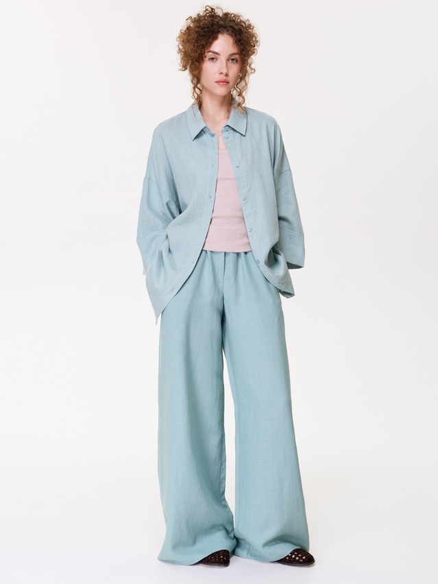 Рубашка жен. C LRU 3482, р.170-84-90, blue - 1