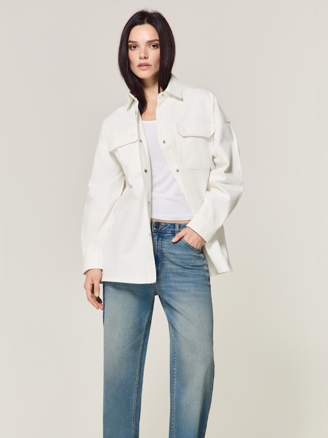 Ветровка джинсовая жен. C CON-924, р.170-84-90, off white - 1