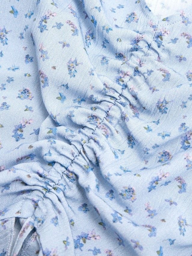 Блузка жен. C LBL 3831, р.170-84-90, blue-flowers - 7