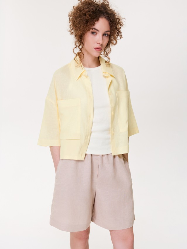 Рубашка жен. C LRU 3585, р.170-84-90, yellow - 3