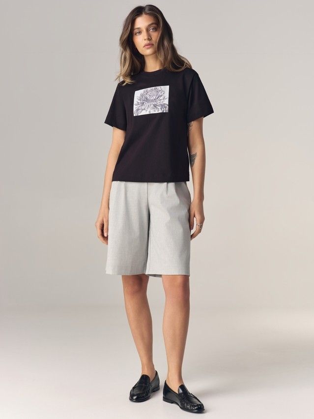 Джемпер женский C LD 3470, р.170-84, black-chrysanthemum - 2