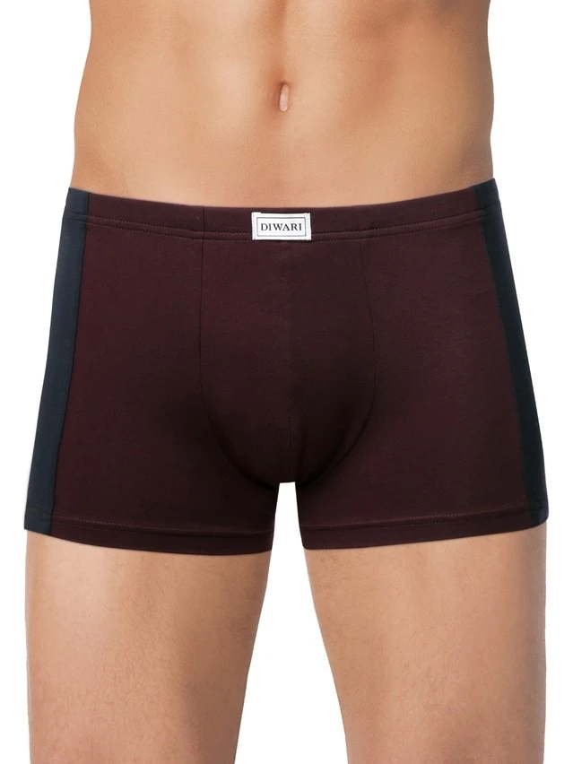 Трусы муж. DW BASIC MEN MSH 3119 (пакет),р.78,82, dark bordo-navy - 1