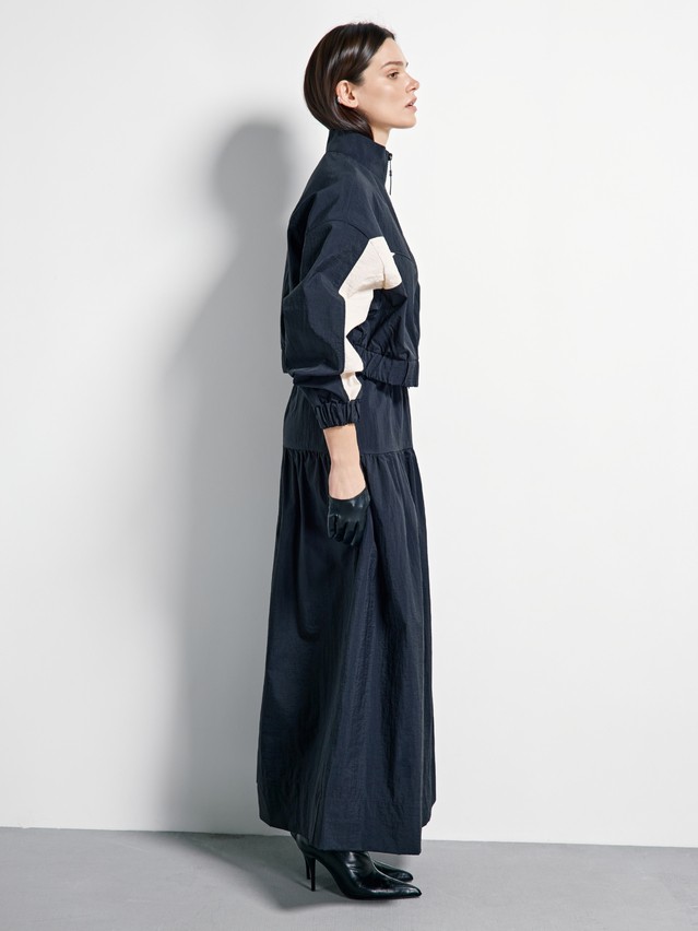 Жакет женский C LJ 3513, р.170-84-90, black-beige - 3