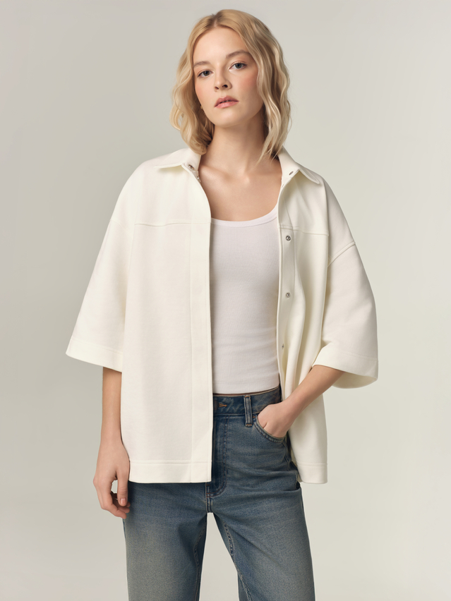 Рубашка жен. C LRU 3371, р.170-84-90, ecru - 3