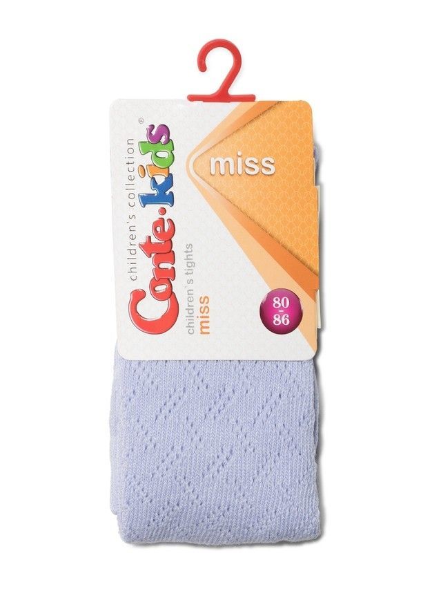Колготки хлопковые детские MISS (ажурные) 7С-80СП, p. 80-86, бледно-фиолетовый, рис. 265 - 2