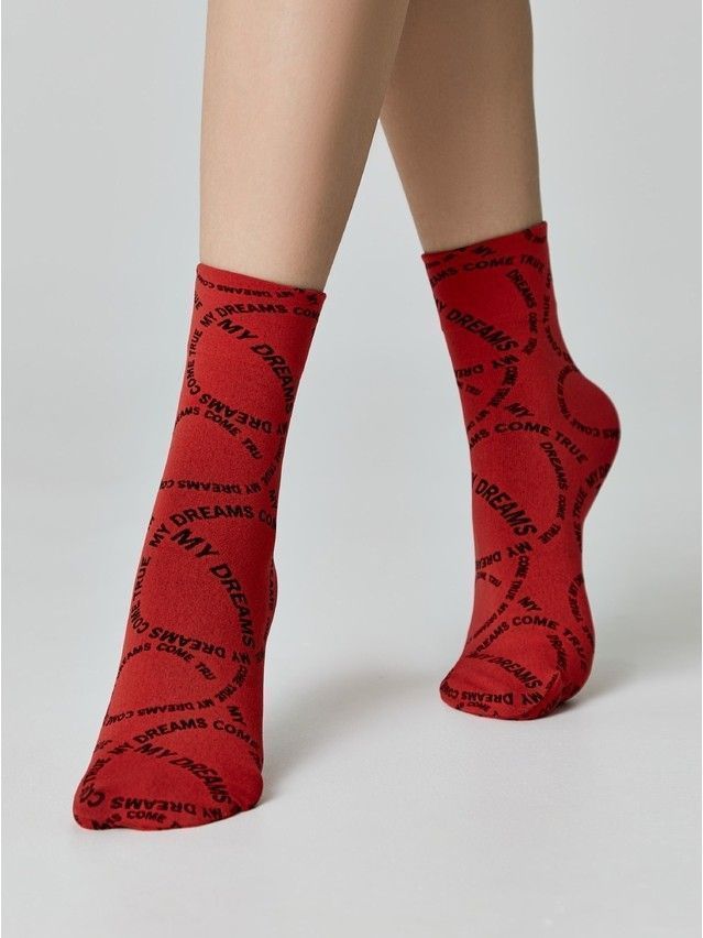 Носки женские CE FANTASY 23С-80СП, р.23-25, nero-rosso - 3