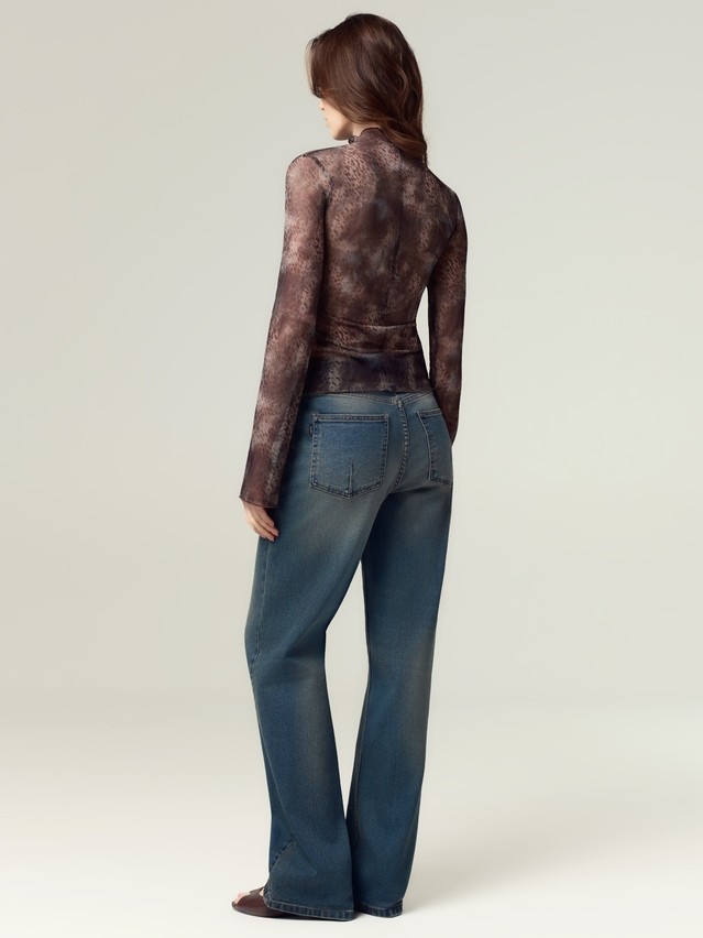 Джемпер женский C LD 3486, р.170-84, blue leopard - 3