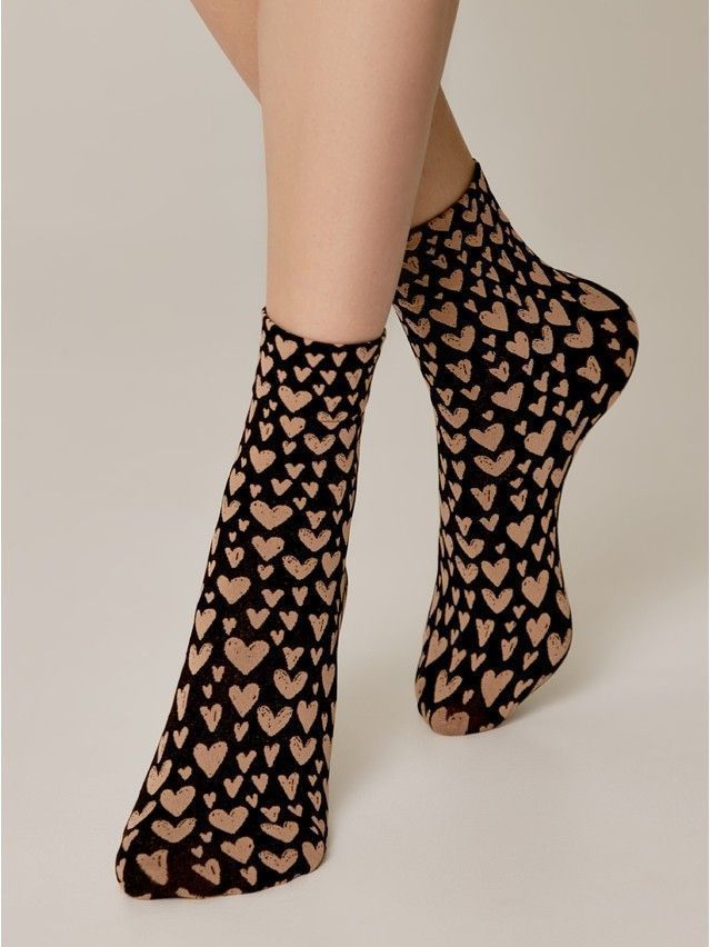 Носки женские CE FANTASY 22С-52СП, р.23-25, nero-natural - 2