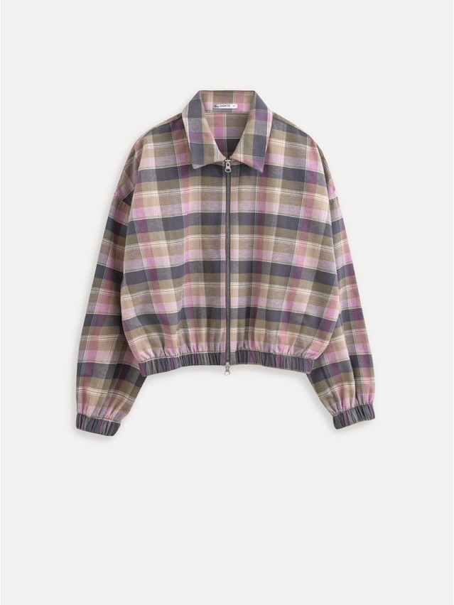 Жакет жен. C LJ 3660, р.170-84-90, pink-check - 1