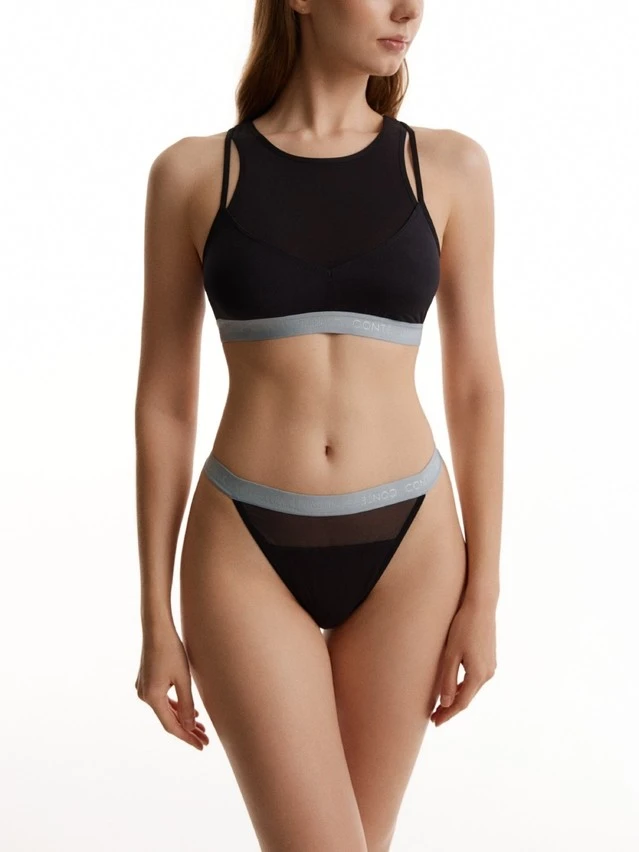 Топ жен. C DOUBLE LINES LBE 3547, р.170-84, black-blue - 4